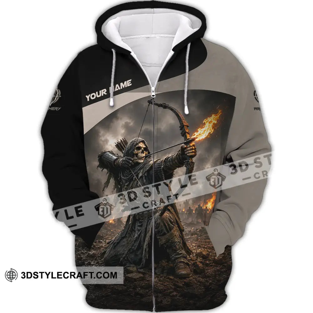 Unisex Shirt - Custom Archery Shirt - Zipper Hoodie / S - T-shirt