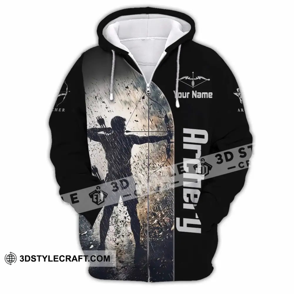 Unisex Shirt - Custom Archery Shirt - Zipper Hoodie / S - T-shirt