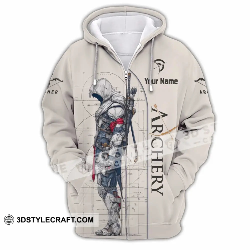 Unisex Shirt - Custom Archery Shirt - Zipper Hoodie / S - T-shirt