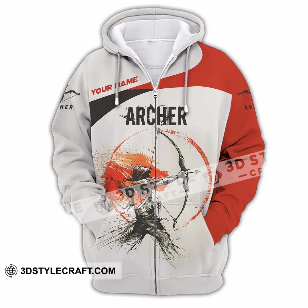 Unisex Shirt - Custom Archery Shirt Zipper Hoodie / S T-shirt