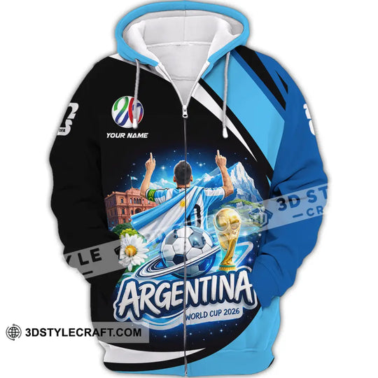 Unisex Shirt - Custom Argentina 2026 3D Shirt style option 3