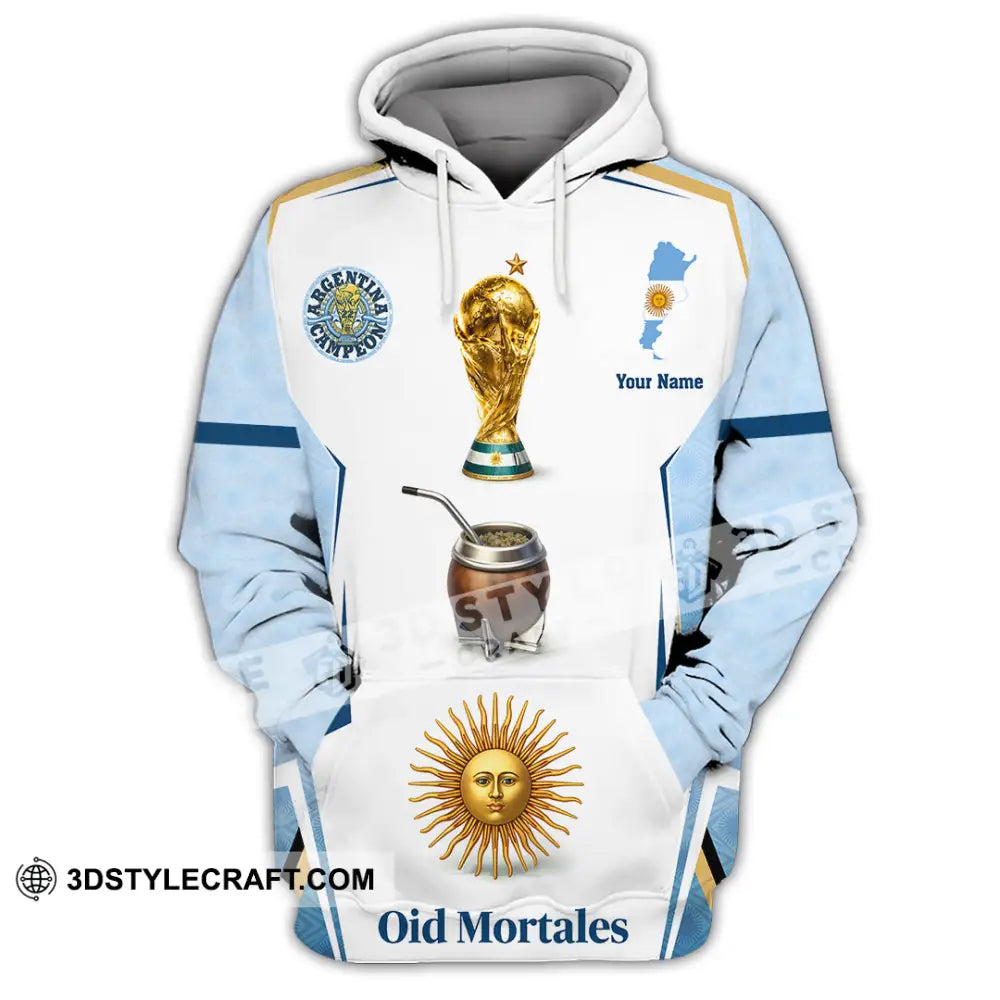 Unisex Shirt - Custom Argentina World Cup 2026 3D Shirt - Hoodie / S - T-shirt