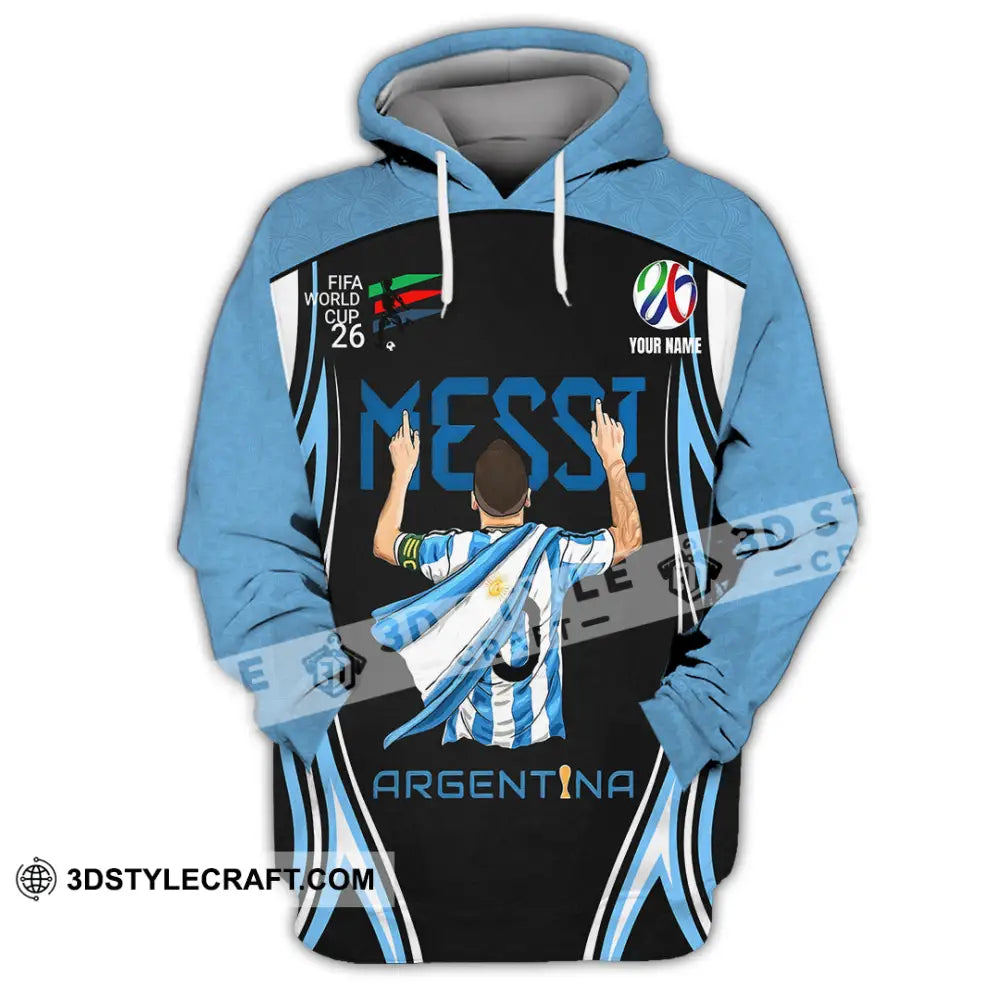 Unisex Shirt - Custom Argentina World Cup 2026 3D Shirt Hoodie / S T-shirt