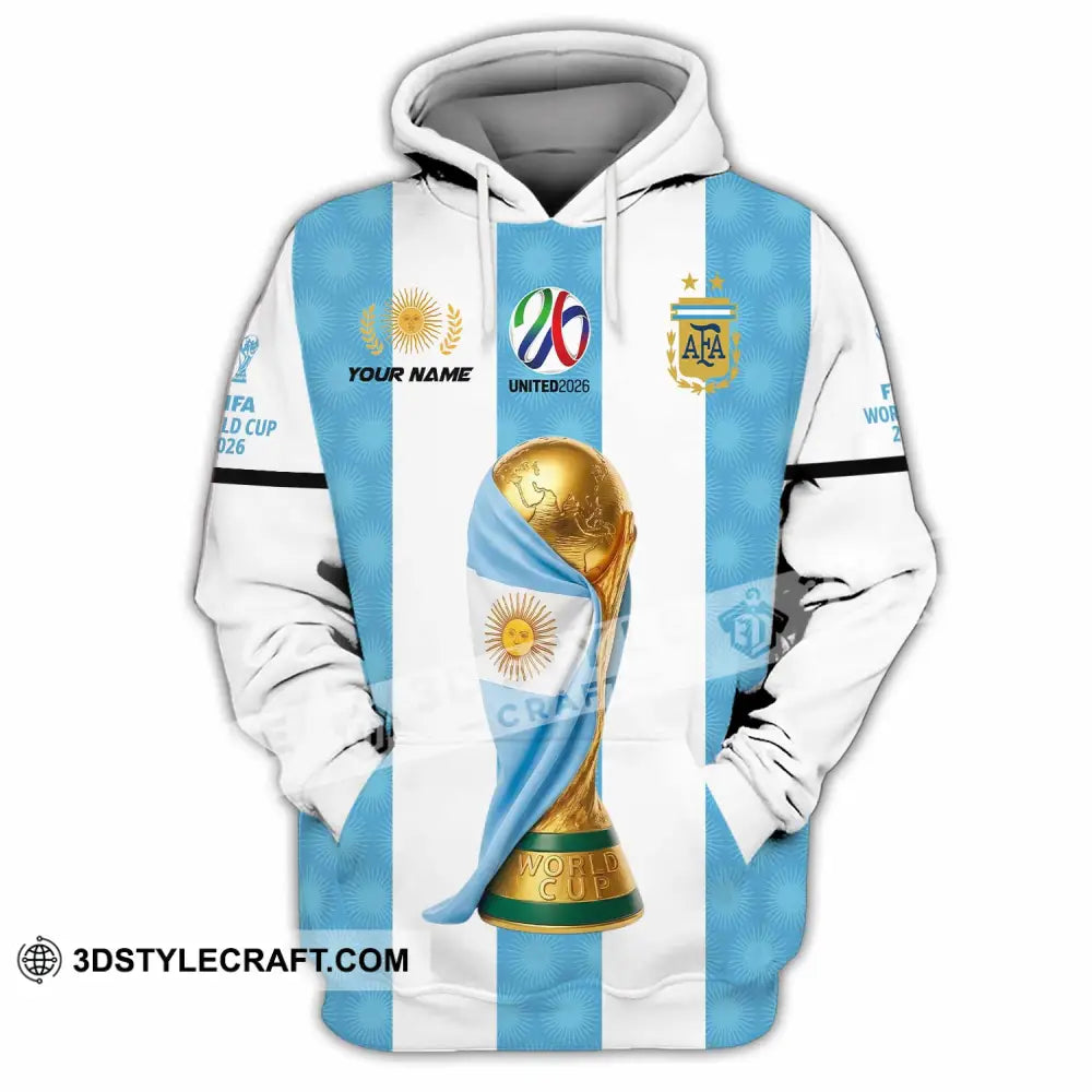 Unisex Shirt - Custom Argentina World Cup 2026 3D Shirt - Hoodie / S - T-shirt