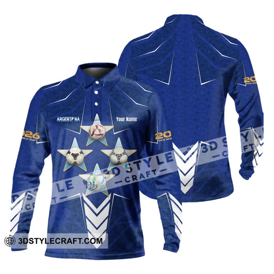 Unisex Shirt - Custom Argentina 3D Shirt style option 4