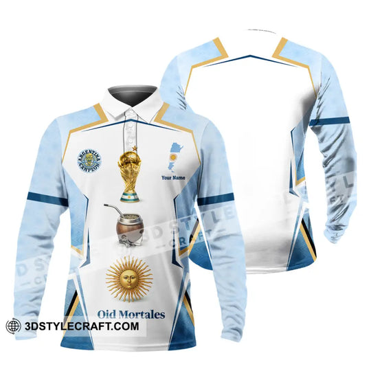 Unisex Shirt - Custom Argentina 3D Shirt style option 4