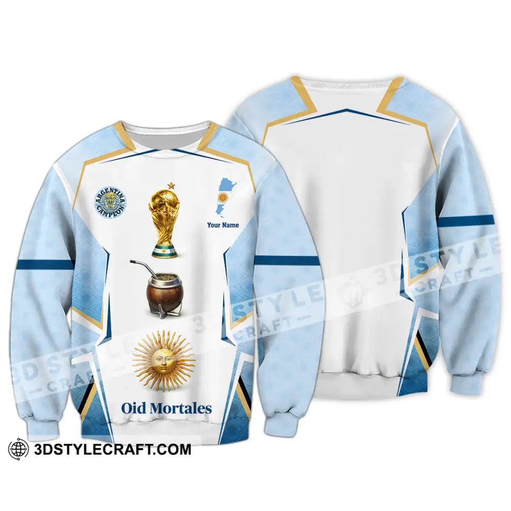 Unisex Shirt - Custom Argentina World Cup 2026 3D Shirt - Long Sleeve / S - T-shirt