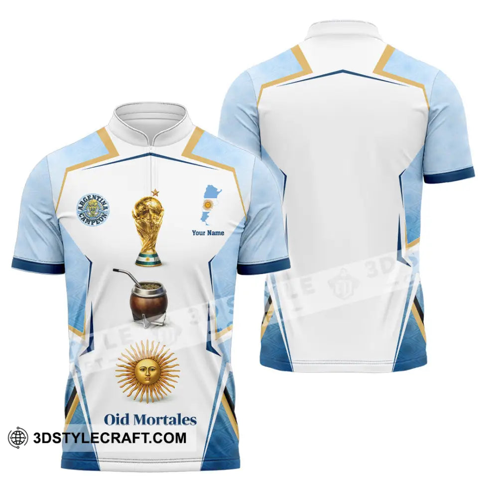 Unisex Shirt - Custom Argentina World Cup 2026 3D Shirt - Polo Shirt / S - T-shirt