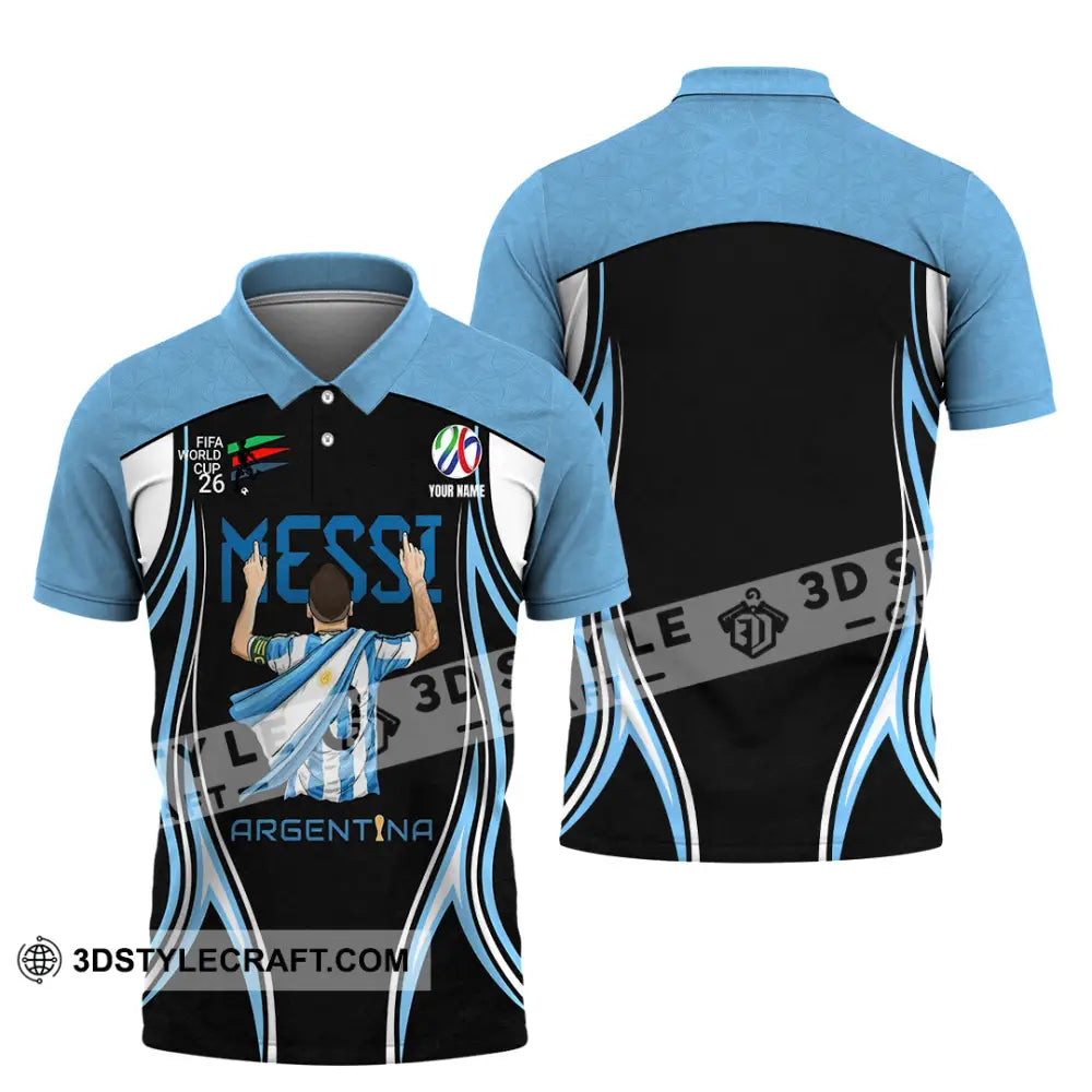 Unisex Shirt - Custom Argentina World Cup 2026 3D Shirt Polo Shirt / S T-shirt
