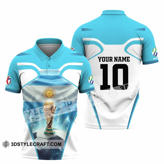 Unisex Shirt - Custom Argentina 3D Shirt style option 4