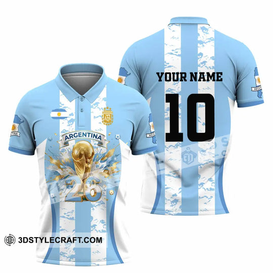 Unisex Shirt - Custom Argentina 3D Shirt style option 4