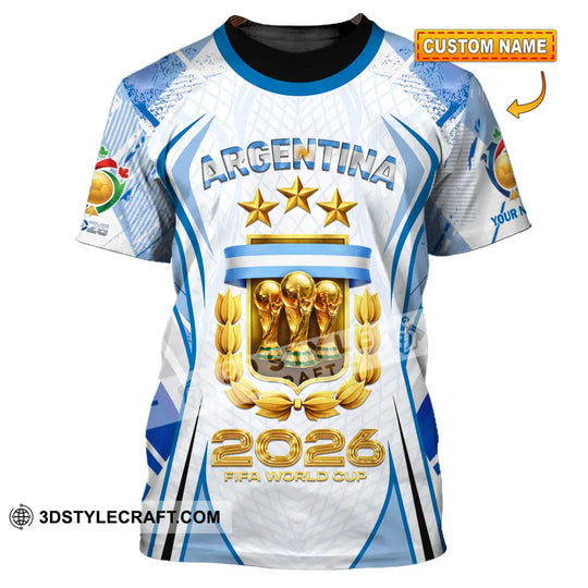 Unisex Shirt - Custom Argentina 3D Shirt style option 1
