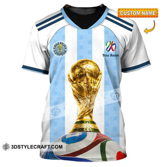 Unisex Shirt - Custom Argentina 3D Shirt style option 1