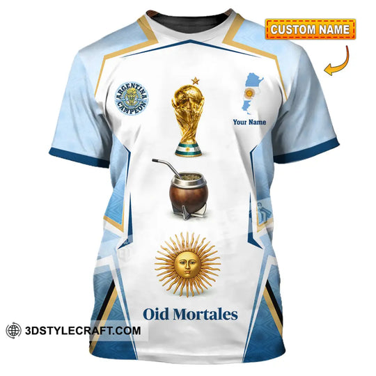 Unisex Shirt - Custom Argentina 3D Shirt style option 1