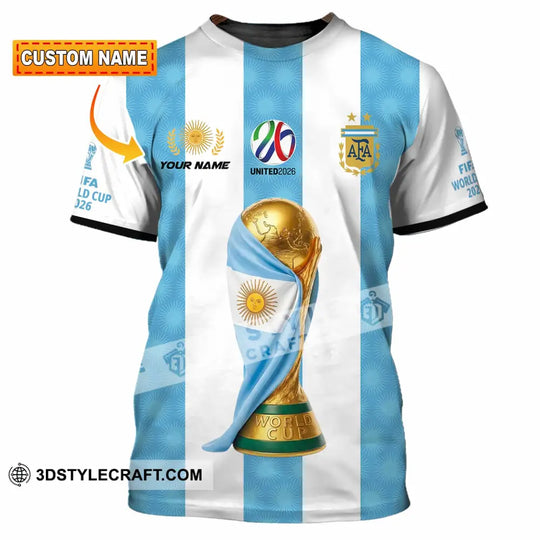 Unisex Shirt - Custom Argentina 3D Shirt style option 1