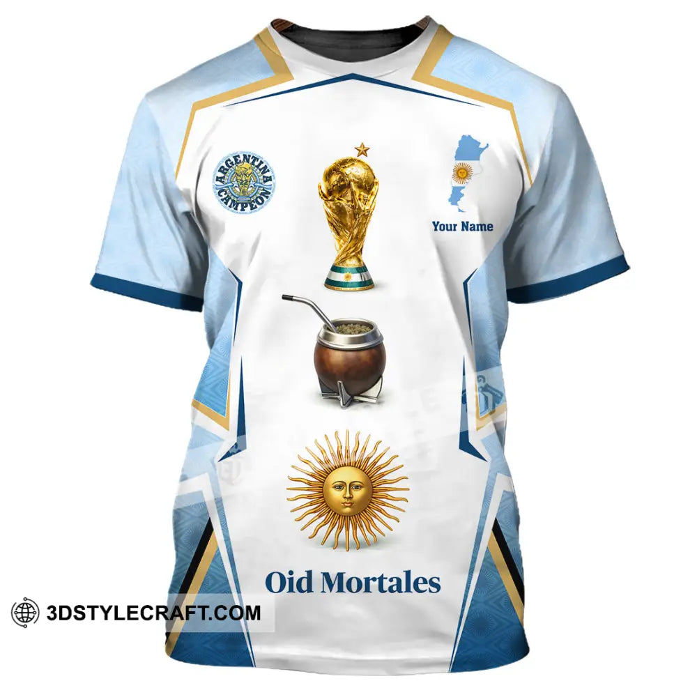Unisex Shirt - Custom Argentina World Cup 2026 3D Shirt - T-Shirt / S - T-shirt