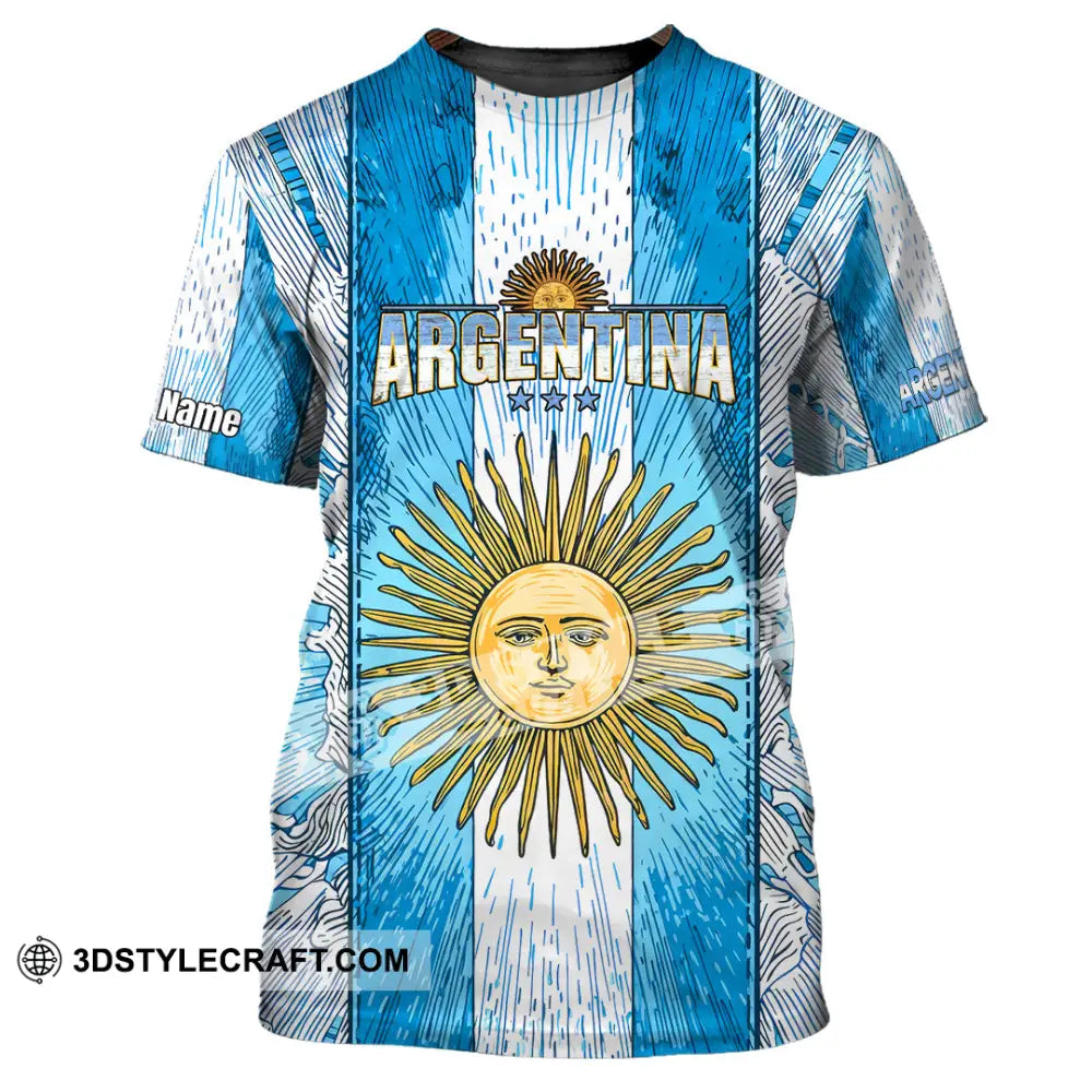 Unisex Shirt - Custom Argentina World Cup 2026 3D Shirt T-Shirt / S T-shirt
