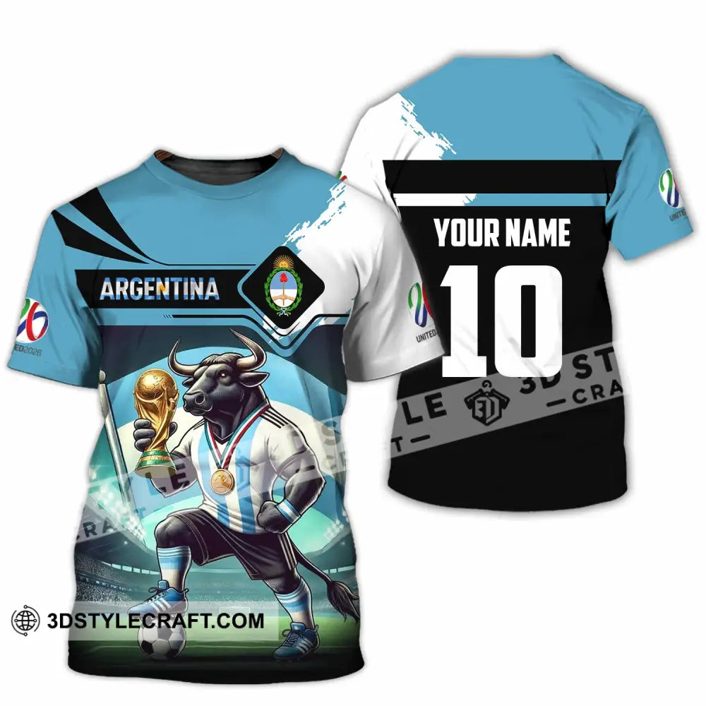 Unisex Shirt - Custom Argentina 3D Shirt T-Shirt / S T-shirt