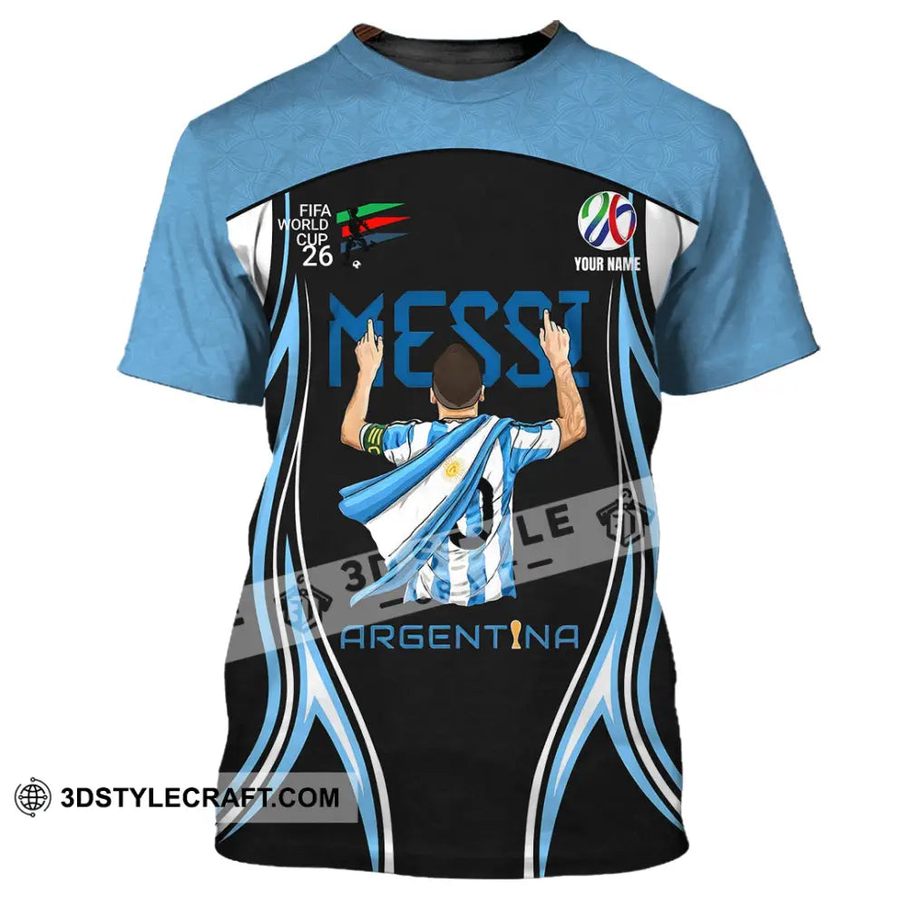 Unisex Shirt - Custom Argentina World Cup 2026 3D Shirt T-Shirt / S T-shirt