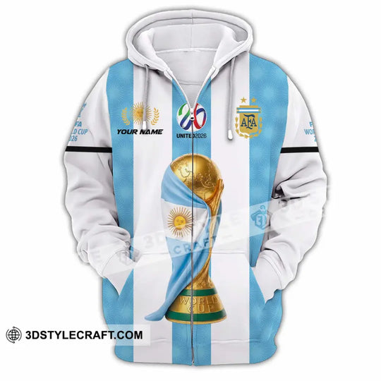 Unisex Shirt - Custom Argentina 3D Shirt style option 4