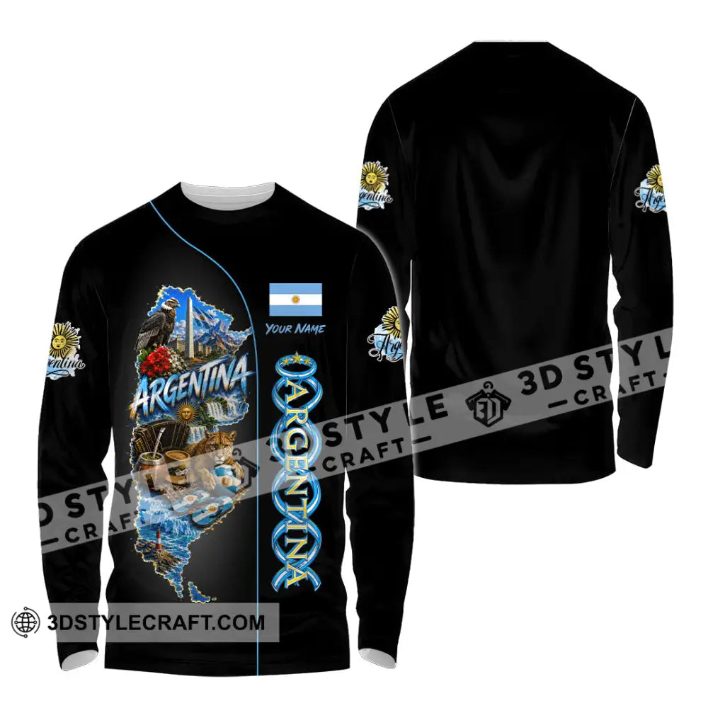 Unisex Shirt - Custom Argentina Shirt - Long Sleeve Shirt / S - T-shirt