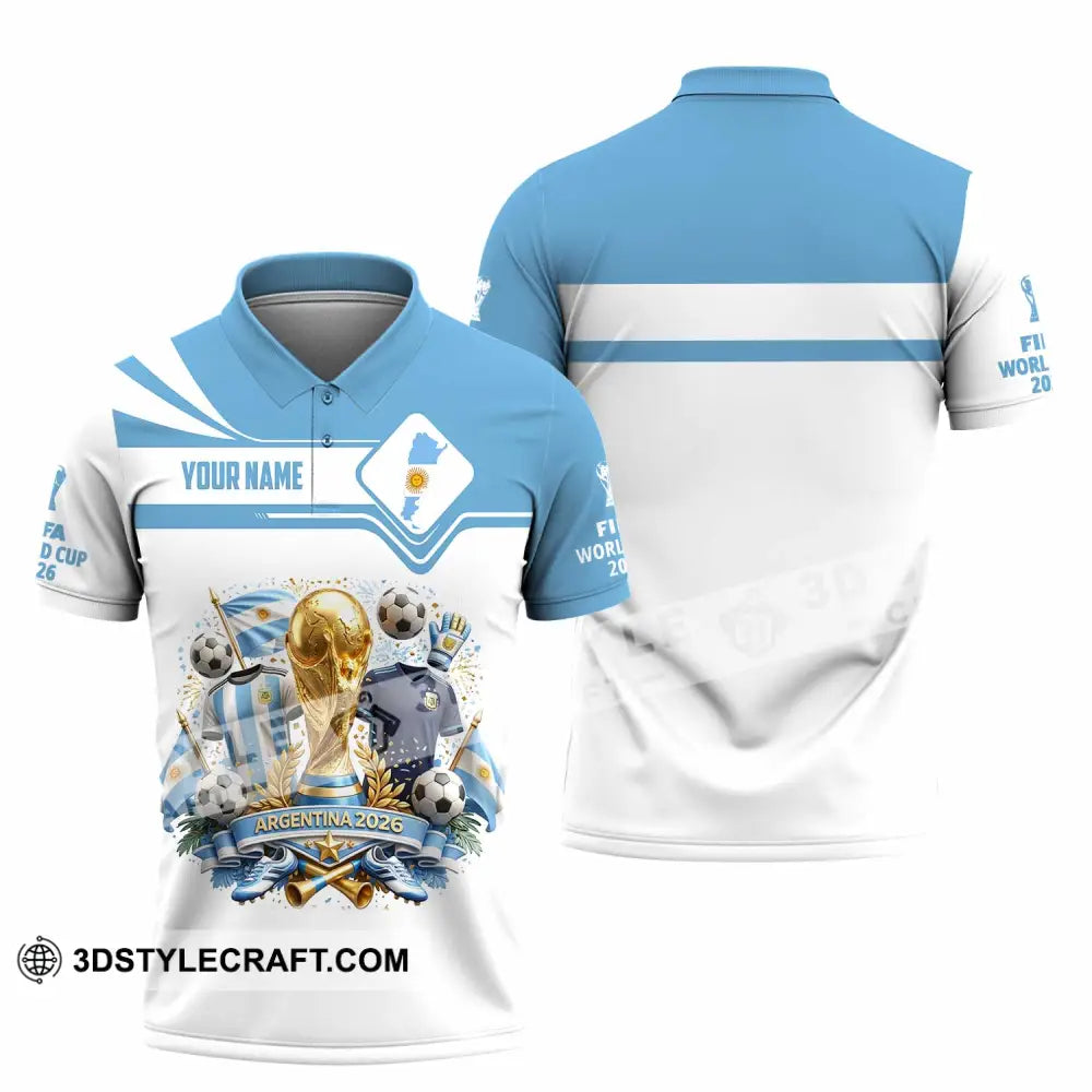 Unisex Shirt - Custom Argentina World Cup 2026 Shirt - Polo Shirt / S - T-shirt