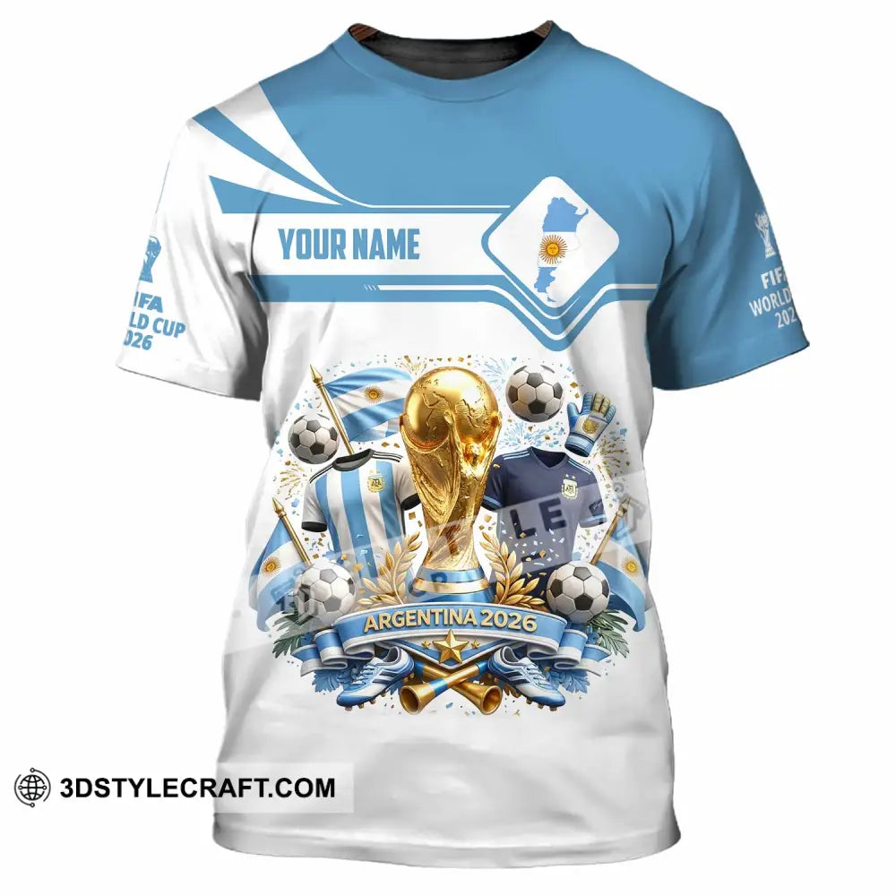 Unisex Shirt - Custom Argentina World Cup 2026 Shirt - T-Shirt / S - T-shirt