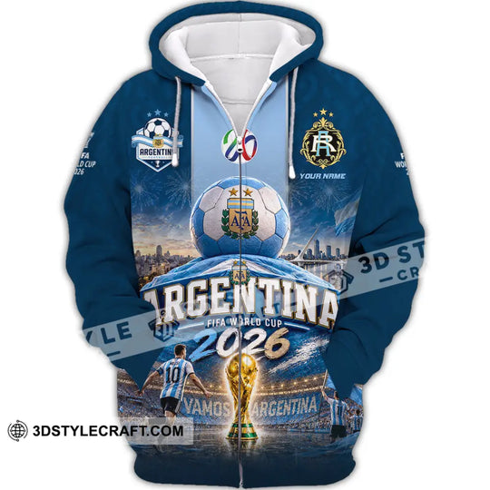 Unisex Shirt - Custom Argentina World Cup 2026 Shirt style option 3