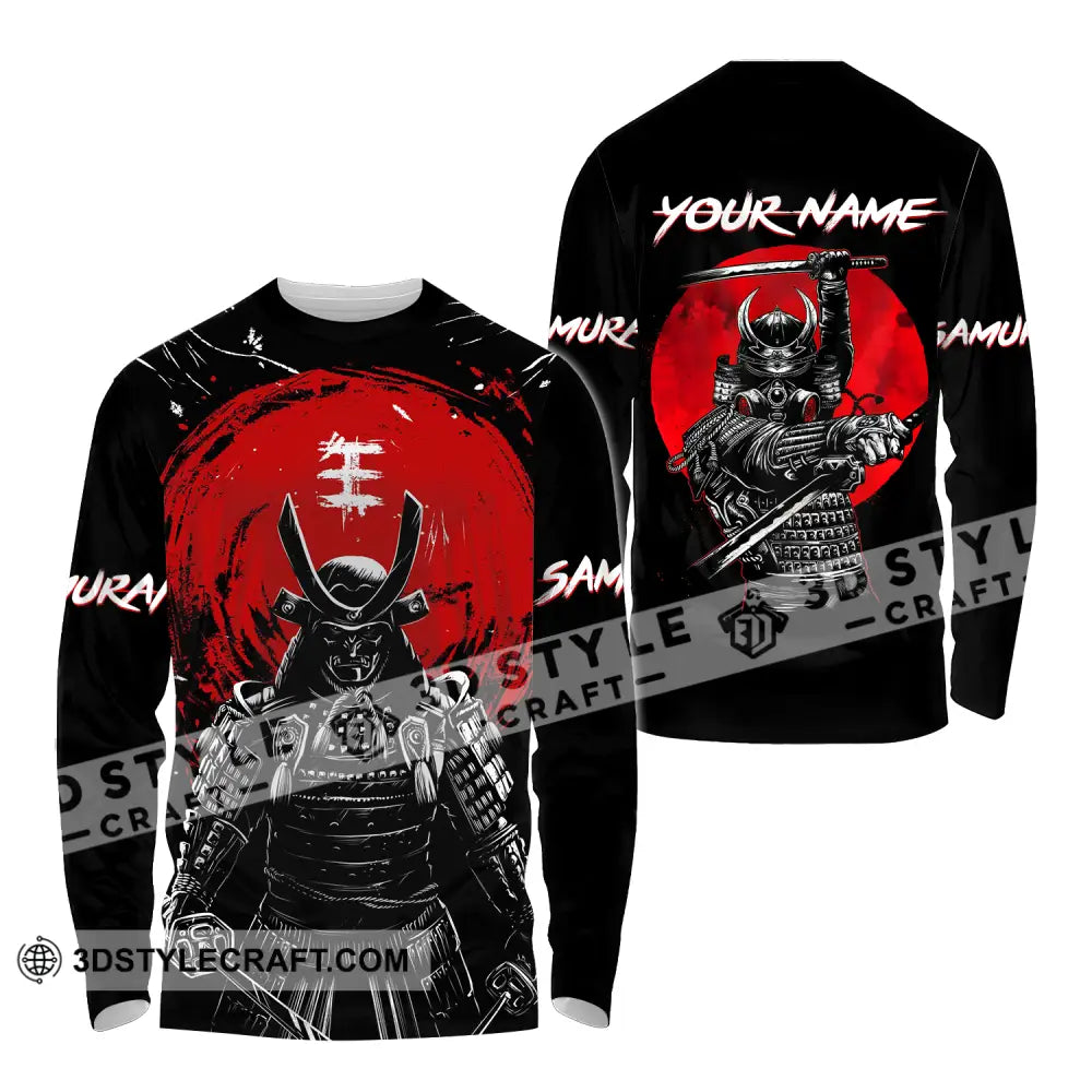 Unisex Shirt - Custom Armor Samurai Name Long Sleeve / S T-Shirt