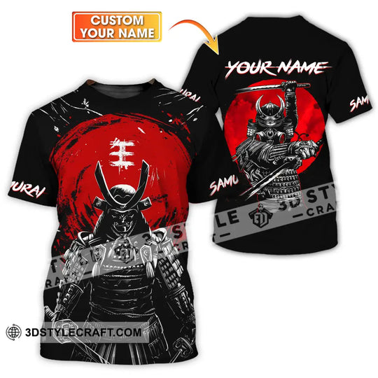 Unisex Shirt - Custom Armor Samurai Name Shirt style option 1