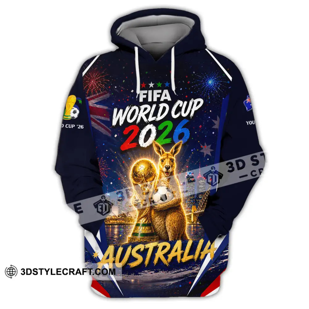 Unisex Shirt - Custom Australia World Cup 2026 Shirt - Hoodie / S - T-shirt