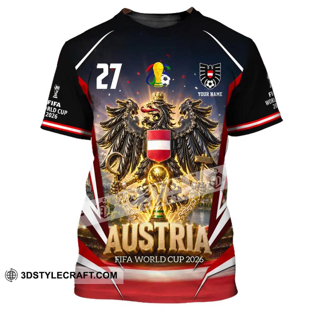 Unisex Shirt - Custom Austria World Cup 2026 Shirt - T-Shirt / S - T-shirt