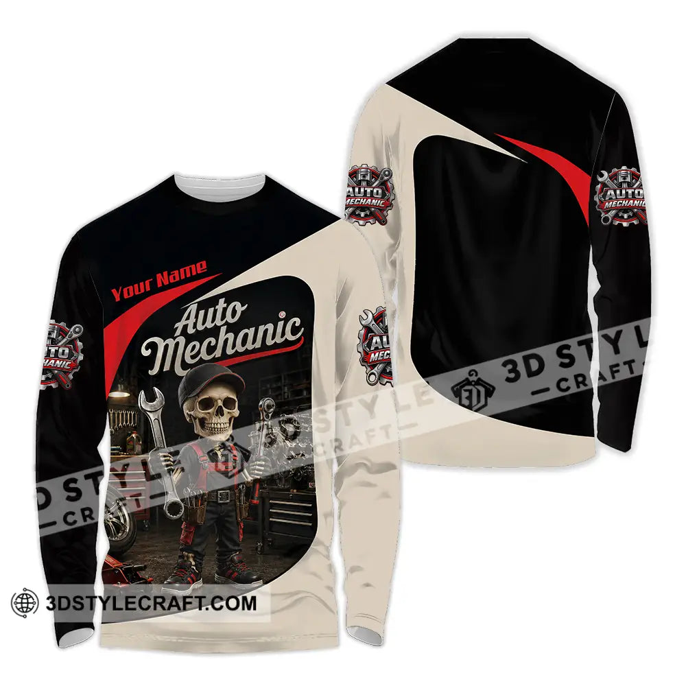 Unisex Shirt - Custom Auto Mechanic Shirt - Long Sleeve Shirt / S - T-shirt