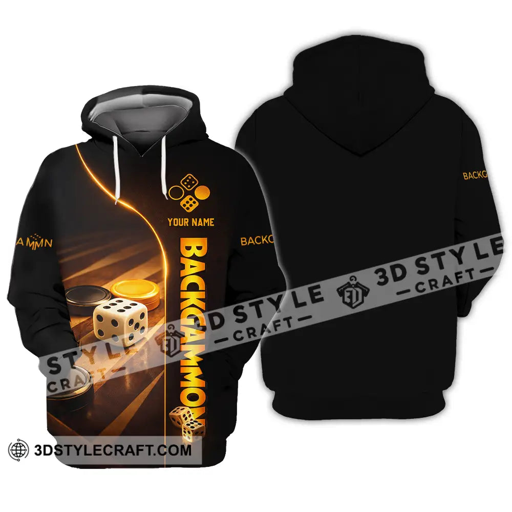 Unisex Shirt - Custom Backgammon 3D Shirt Hoodie / S T-shirt