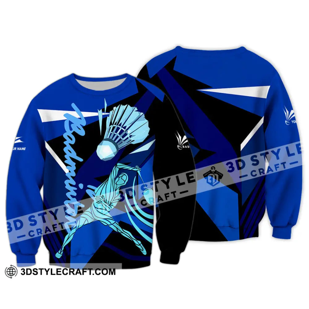 Unisex Shirt - Custom Badminton 3D Shirt Long Sleeve / S T-shirt