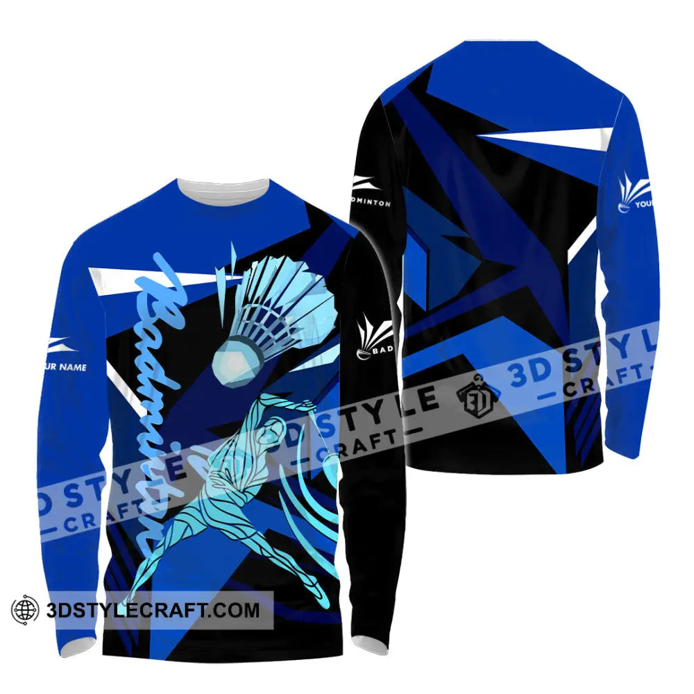 Unisex Shirt - Custom Badminton 3D Shirt Long Sleeve Shirt / S T-shirt