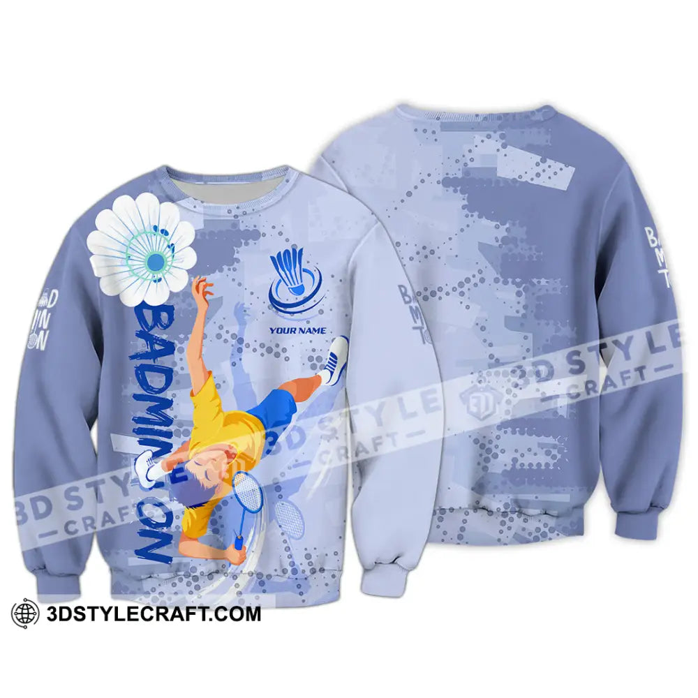 Unisex Shirt - Custom Badminton 3D Shirt Long Sleeve / S T-shirt