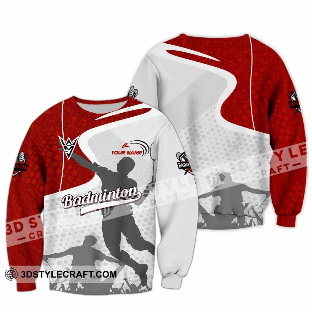 Unisex Shirt - Custom Badminton Shirt Long Sleeve / S T-shirt