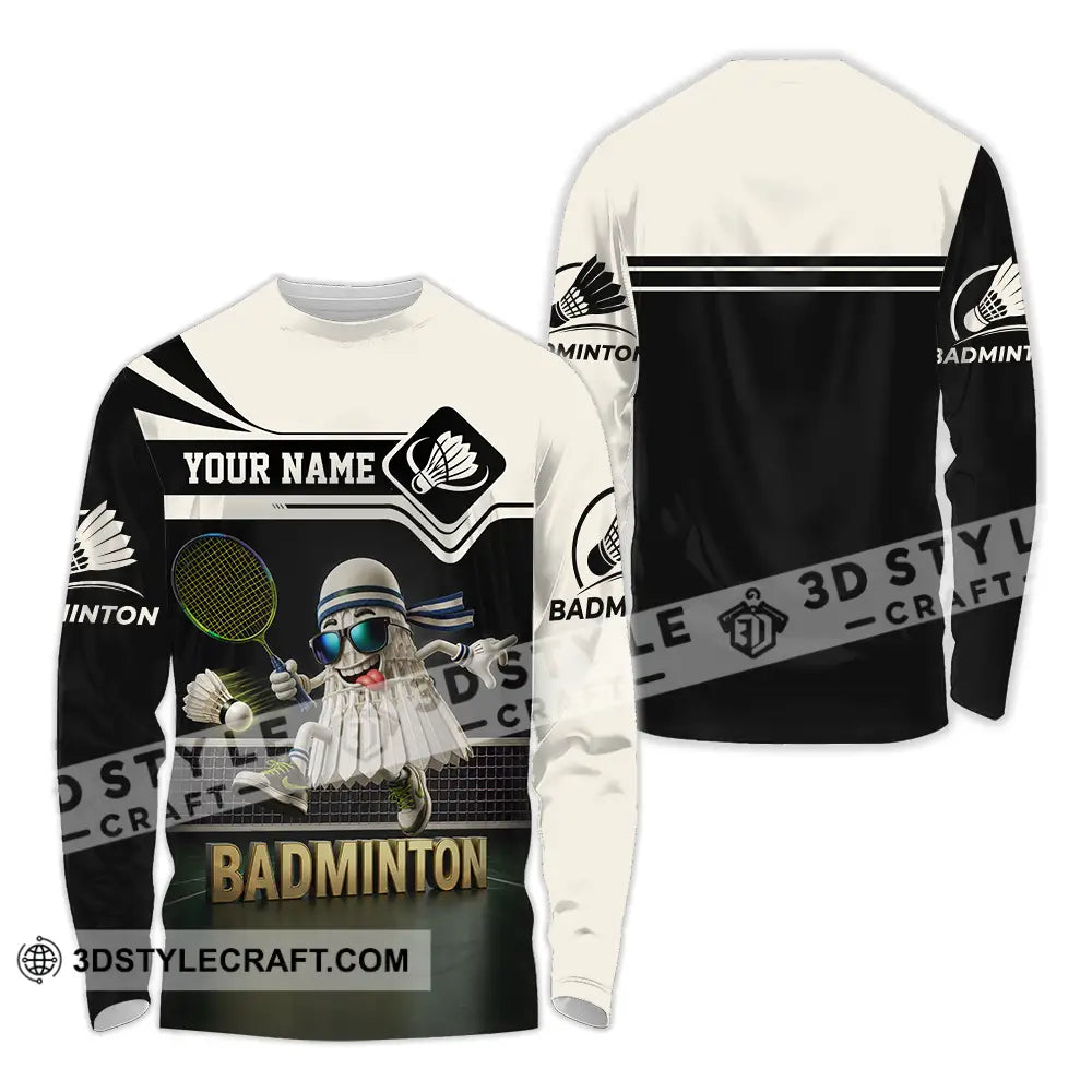 Unisex Shirt - Custom Badminton Shirt - Long Sleeve Shirt / S - T-shirt