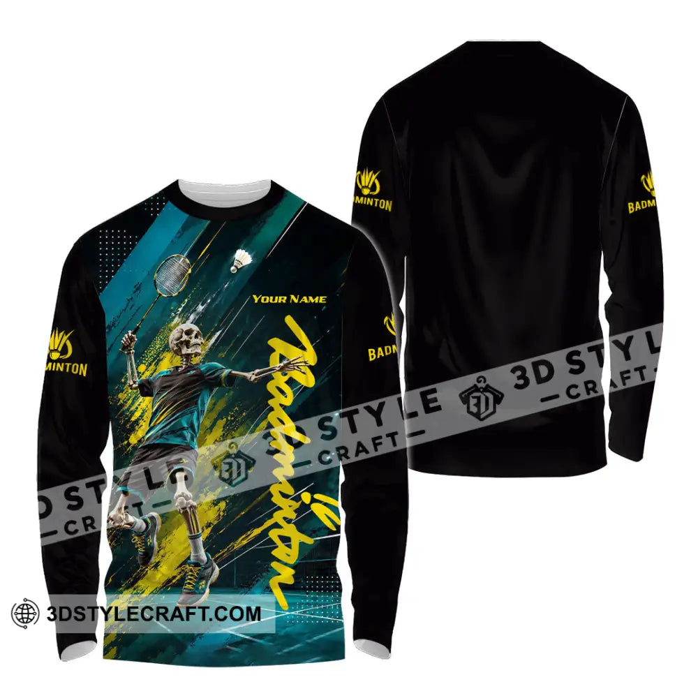 Unisex Shirt - Custom Badminton Shirt - Long Sleeve Shirt / S - T-shirt