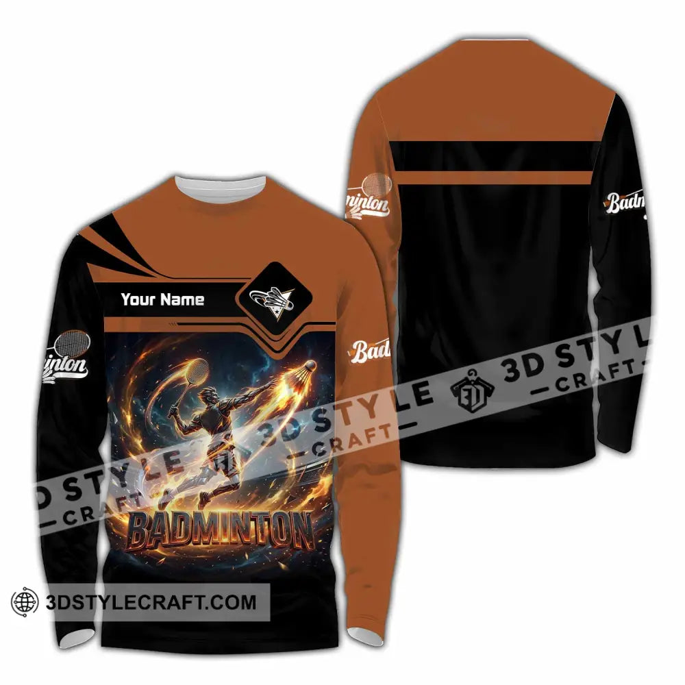 Unisex Shirt - Custom Badminton Shirt - Long Sleeve Shirt / S - T-shirt