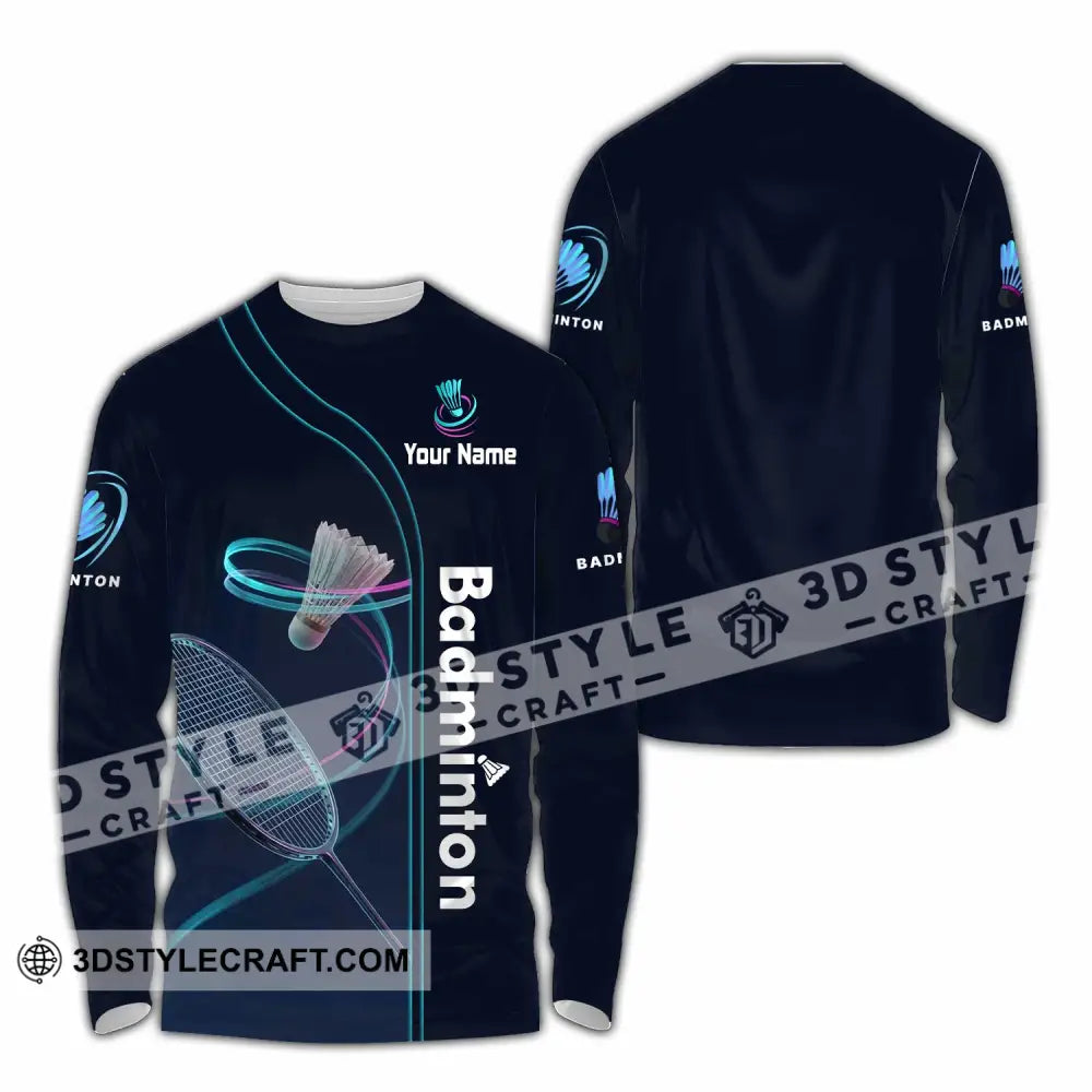 Unisex Shirt - Custom Badminton Shirt - Long Sleeve Shirt / S - T-shirt