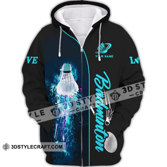 Unisex Shirt - Custom Badminton Name Shirt - Badminton Clothing, Gift for Badminton Lovers style option 4