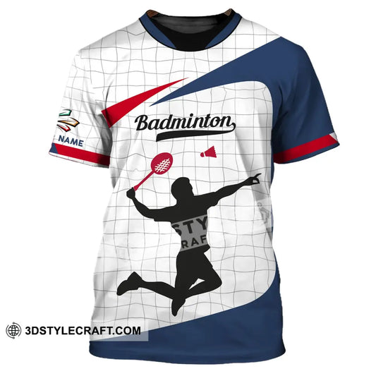 Unisex Shirt - Custom Badminton Name T-Shirt Clothing Gift For Players / S T-Shirt