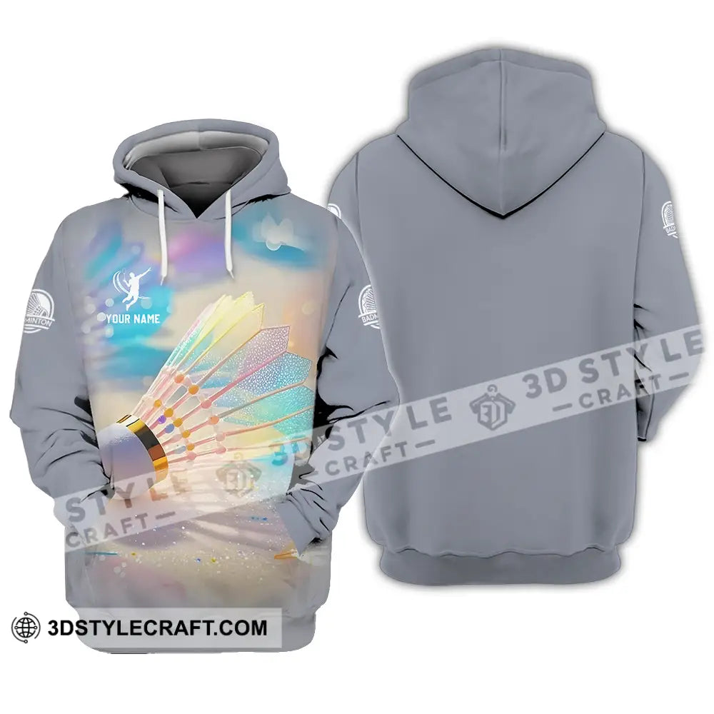 Unisex Shirt Custom Badminton Sport Shirt Hoodie / S T shirt