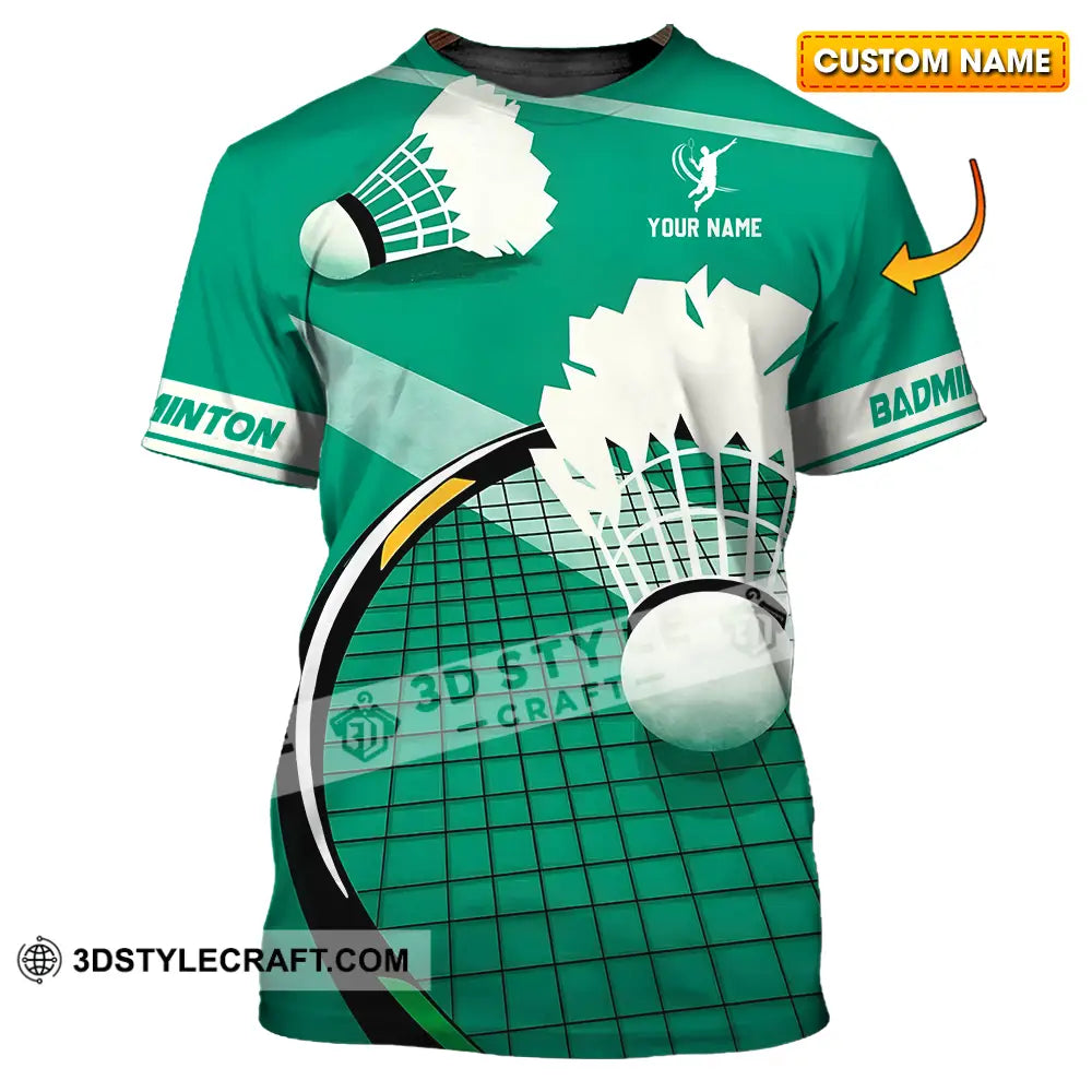 Unisex Shirt Custom Badminton Sport Shirt T shirt