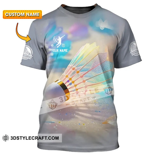 Unisex Shirt Custom Badminton Sport Shirt T shirt
