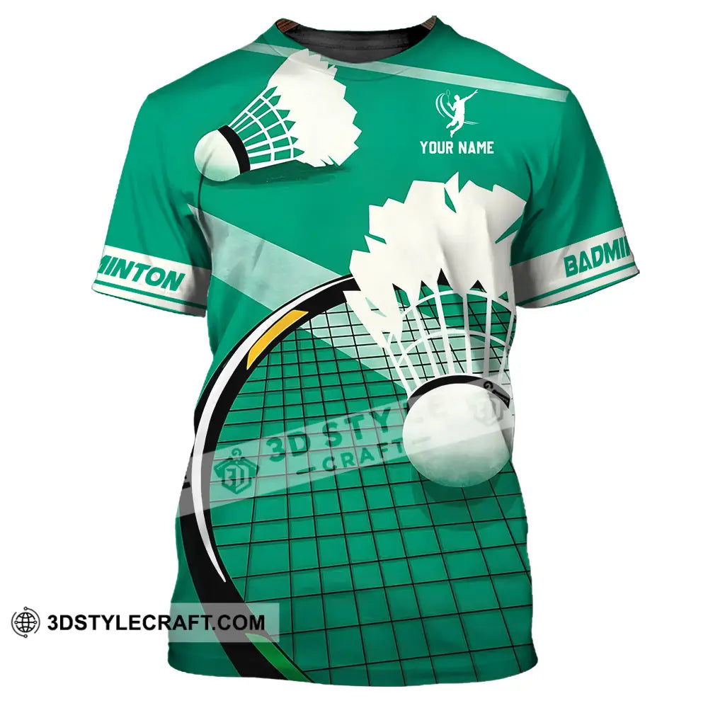Unisex Shirt Custom Badminton Sport Shirt T Shirt / S T shirt
