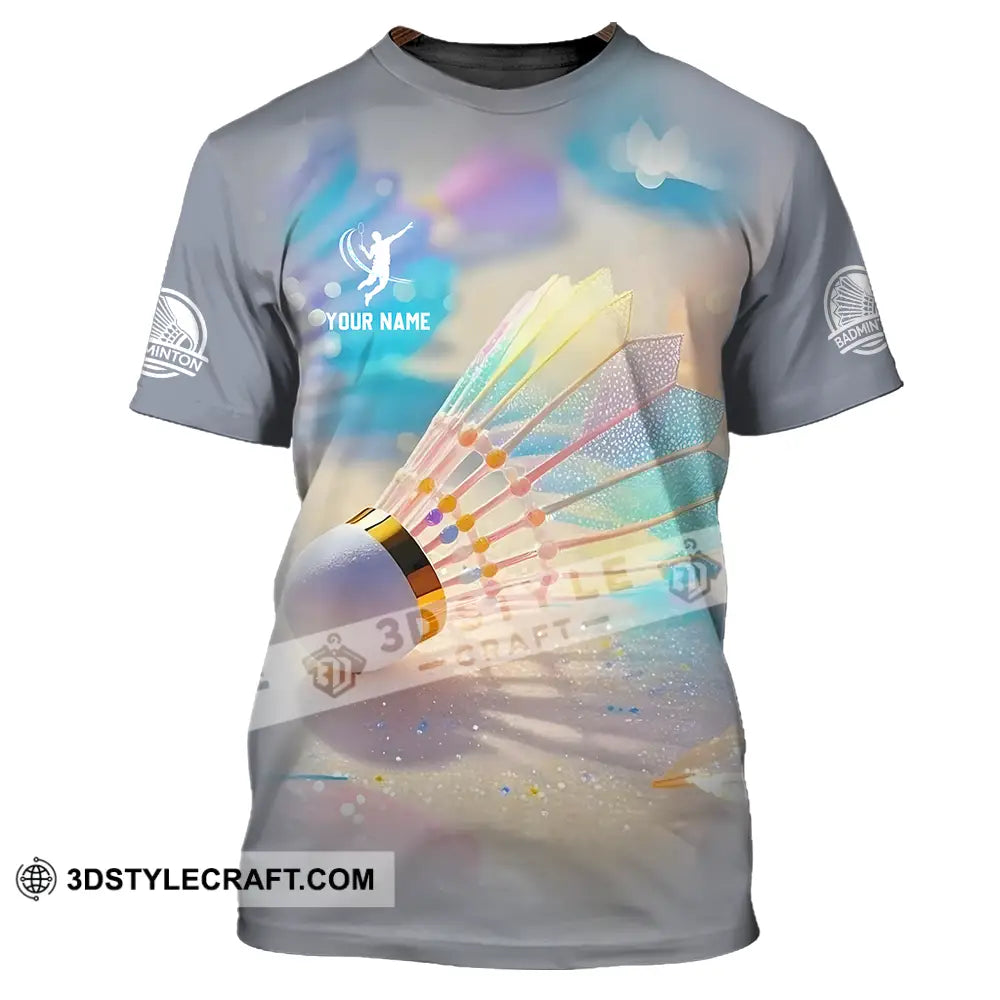 Unisex Shirt Custom Badminton Sport Shirt T Shirt / S T shirt