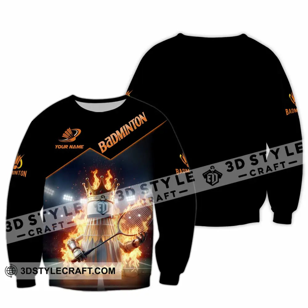 Unisex Shirt - Custom Badminton Sports Shirt Long Sleeve / S T-shirt